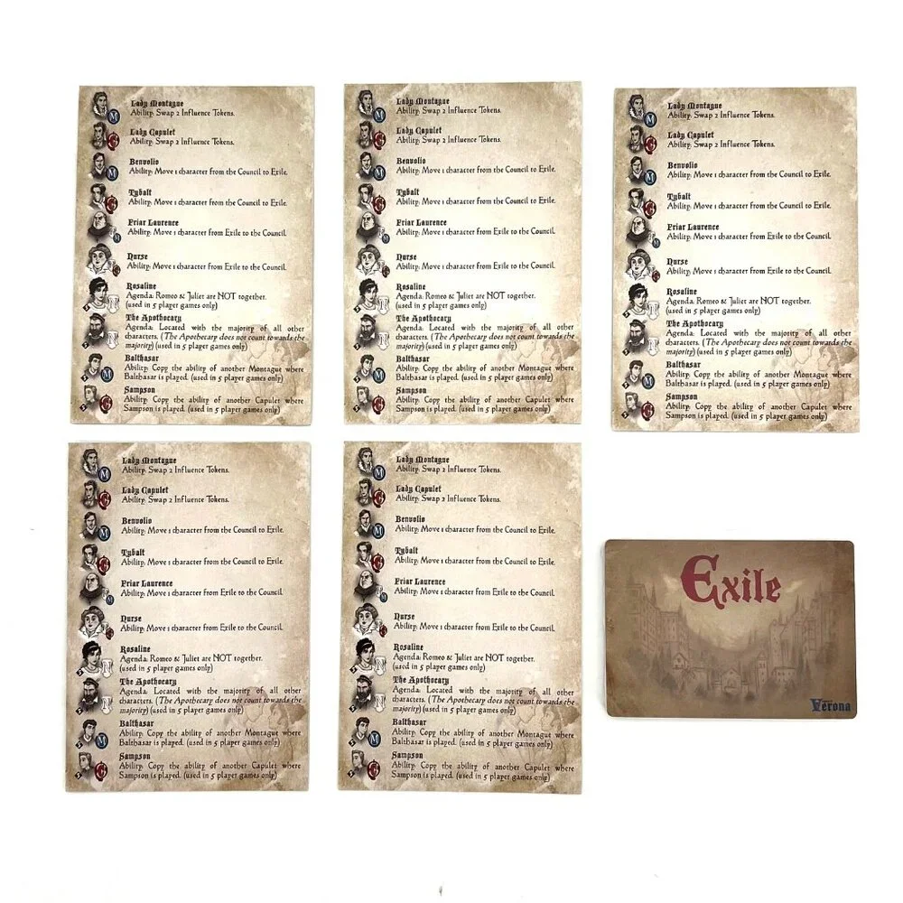 Romeo & Juliet Council Of Verona Card Game Michael Eskue Second Edition TableTop - Picture 11 of 16